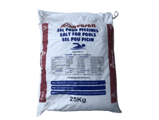 Sel pour Piscine Ultra - dispersible - 25 kg - Koté Piscine - AquaSalt - Entretien chimique - 